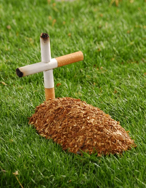 Una tumba de tabaco en un cementerio . — Foto de Stock