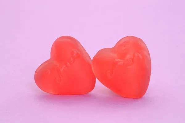 Caramelos de jalea corazón — Foto de Stock