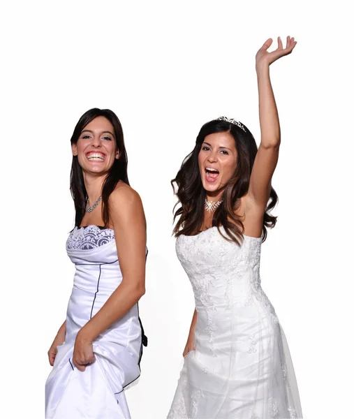 Happy bride friends — Stock Photo, Image