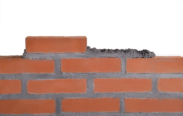 Bygga tegel mur — Stockfoto