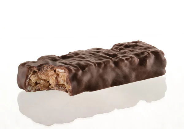 Bite chocolate bar — Stock Photo, Image