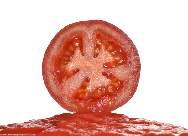 Tomato and juice. — Stock Photo, Image