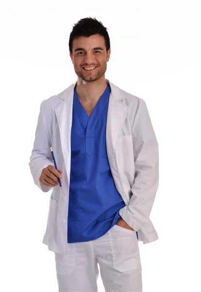 Lääkäri valkoisessa univormussa — kuvapankkivalokuva