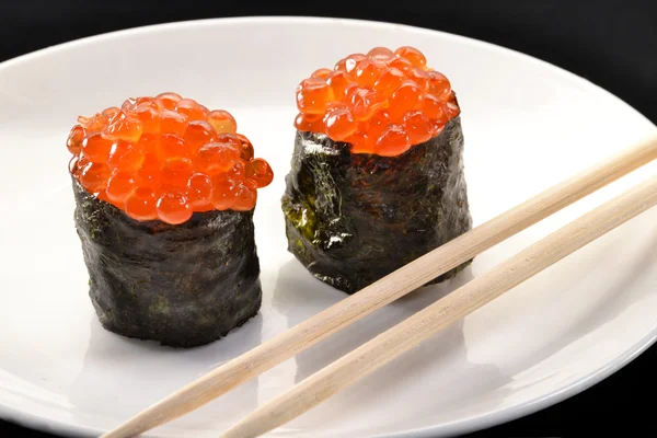 Sushi caviar close-up. — Stock Photo, Image