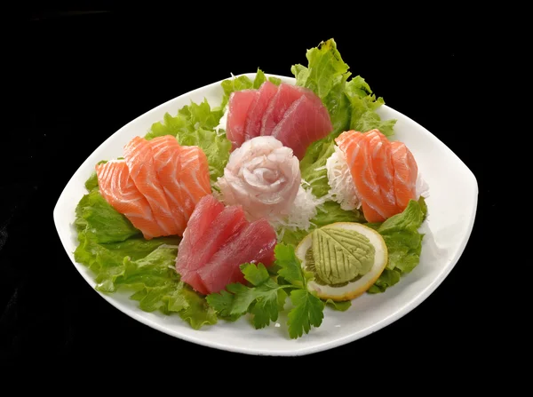 Salmón sushi y sushi de atún — Foto de Stock