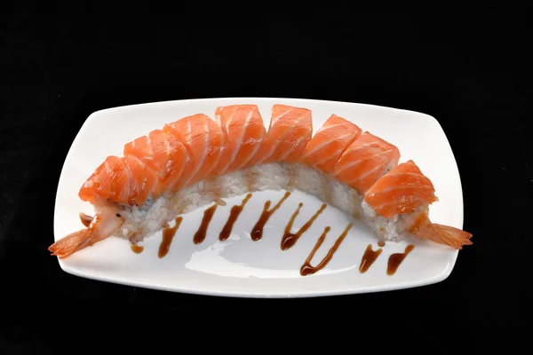 Sushi de filé de salmão — Fotografia de Stock