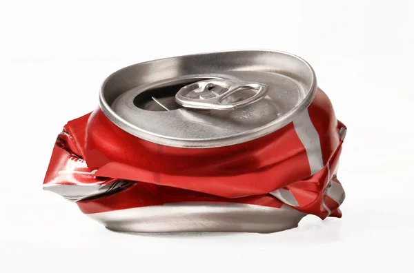 Used red can — Stock Photo, Image