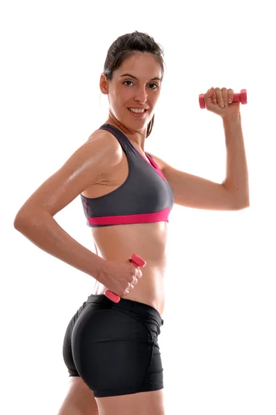 Stretching young woman — Stock Photo, Image