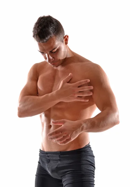 Shirtless rugby player — Stock Photo, Image