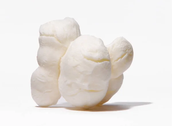 Eine Popcornernte Nahaufnahme Isoliert Auf Weißem Hintergrund — Stockfoto