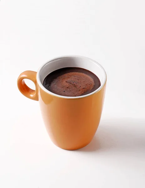 Heiße Schokolade Tasse Isoliert Auf Weißem Hintergrund — Stockfoto