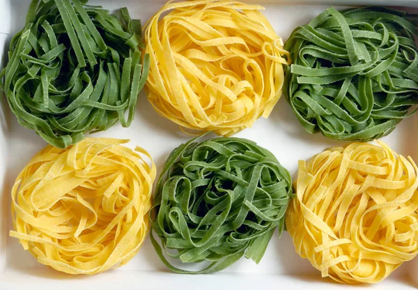 Group Fresh Dry Pasta Background — Stock Photo, Image