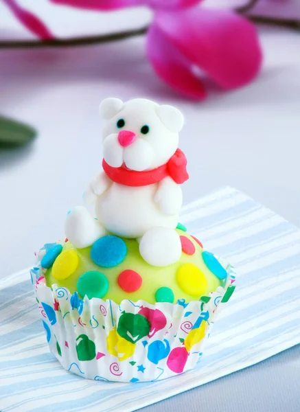 Baby Party Bear Cupcake Party Table — ストック写真