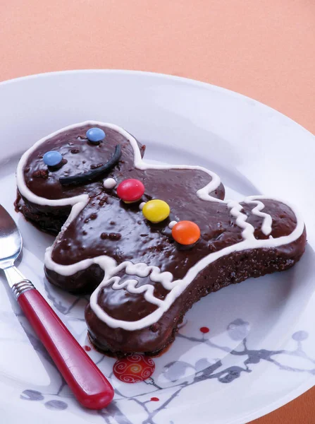 Chocolate Carnival Cupcake Plate Teaspoon — 图库照片