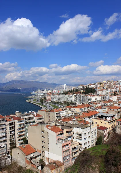 Izmir'in görünümü Asansör Kulesi — Stok fotoğraf