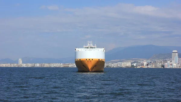 Front of cargo ship — Stock Photo, Image