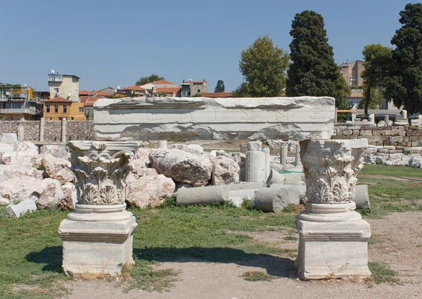 Agora ruins under restoration — Stock Photo, Image