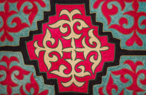 Kazachski Filc dywan — Zdjęcie stockowe