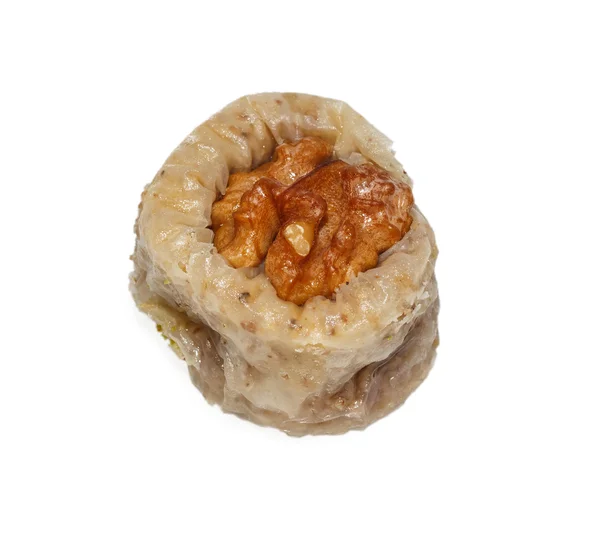 Jeden baklava s vlašskými ořechy — Stock fotografie