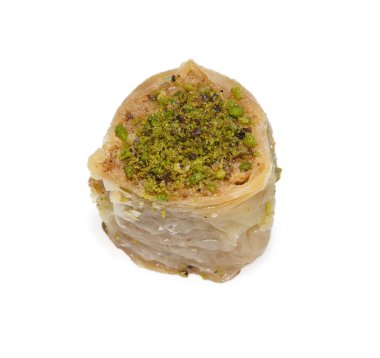 Antep fıstığı ile bir baklava