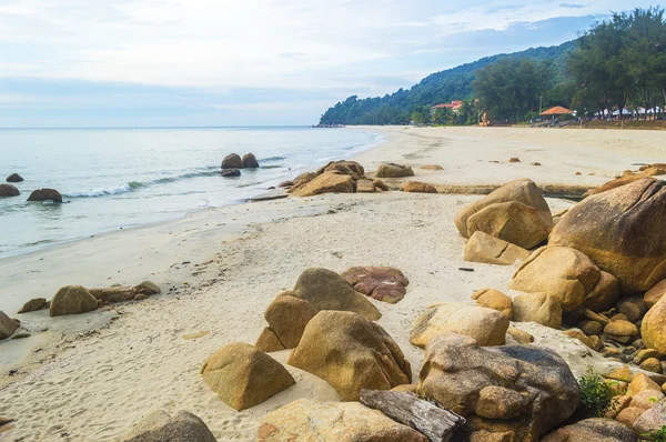 Stone at sea shore — Stock Photo, Image