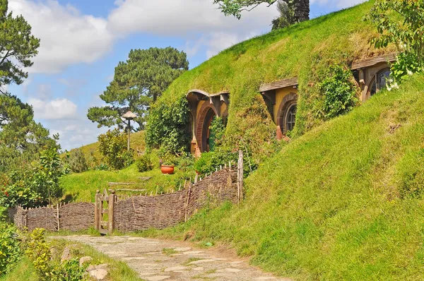 Passarela em hobbiton — Fotografia de Stock