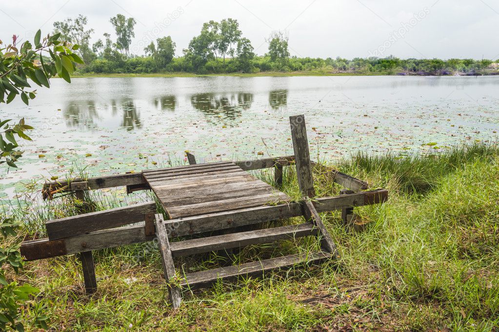 Wooden platform