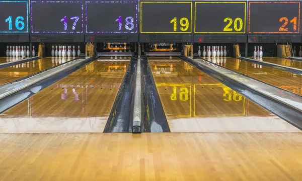 Pista de bowling — Fotografia de Stock