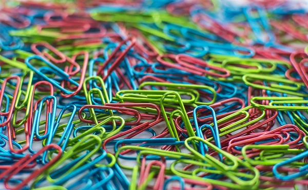 Colorful paper clip — Stock Photo, Image