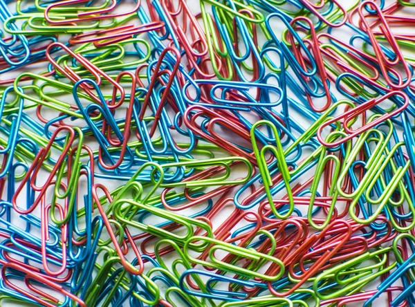 Colorful paper clip — Stock Photo, Image