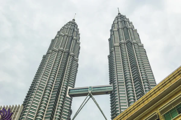 KLCC twin věže — Stock fotografie