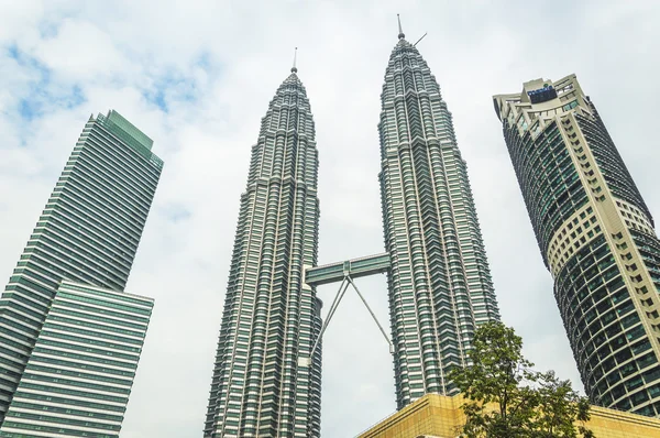 KLCC twin věže — Stock fotografie