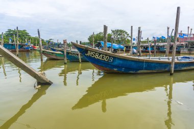 Geleneksel ahşap tekne park Güverte '