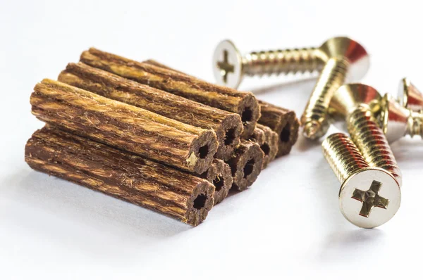 Wooden plug macro — Stock Photo, Image