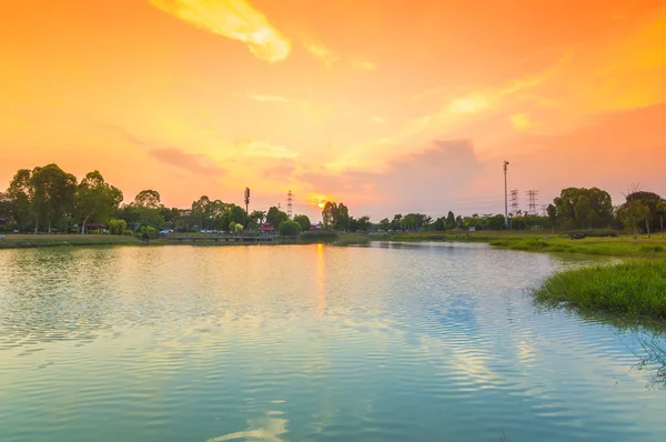 Meer zonsondergang — Stockfoto