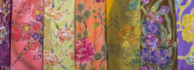 Batik textile clipart