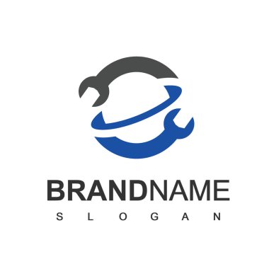 Servis ve Logo Şablonu, Gezegen Sembollü Servis Alanı