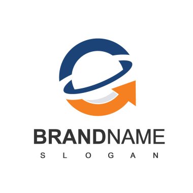 Dünya İş Logosu Şablonu, Oklu Dünya Sembolü