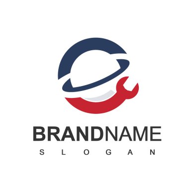 Servis ve Logo Şablonu, Gezegen Sembollü Servis Alanı