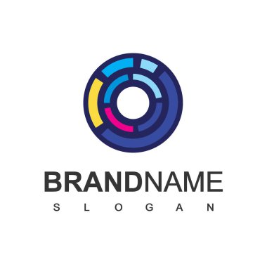 Teknoloji Logosu Dünya Tasarım Şablonu