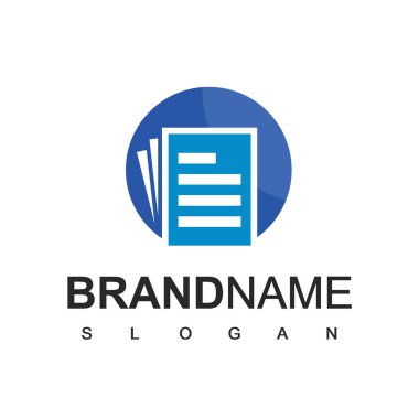 Kağıt Belgesi Logo Tasarımı Şablonu