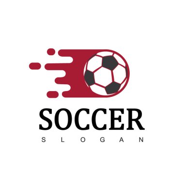 Futbol Logosu ya da Futbol Kulübü İşareti, Hızlı Hareket Sembollü Futbol logosu