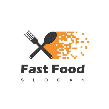 Fast Food Logo şablonu