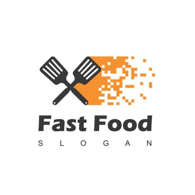 Fast Food Logo şablonu