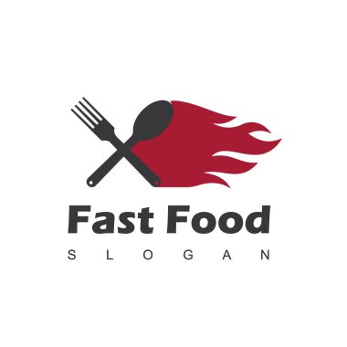 Fast Food Logo şablonu