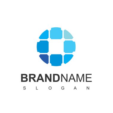 Güneş Hücresi Logo Tasarımı Şablonu