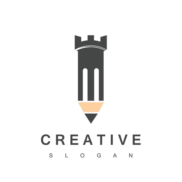 Silna Inspiracja Logo Kreatywnego Designu — Wektor stockowy