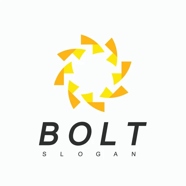 Bolt Logo Tasarım Şablonu Enerji Sembolü — Stok Vektör