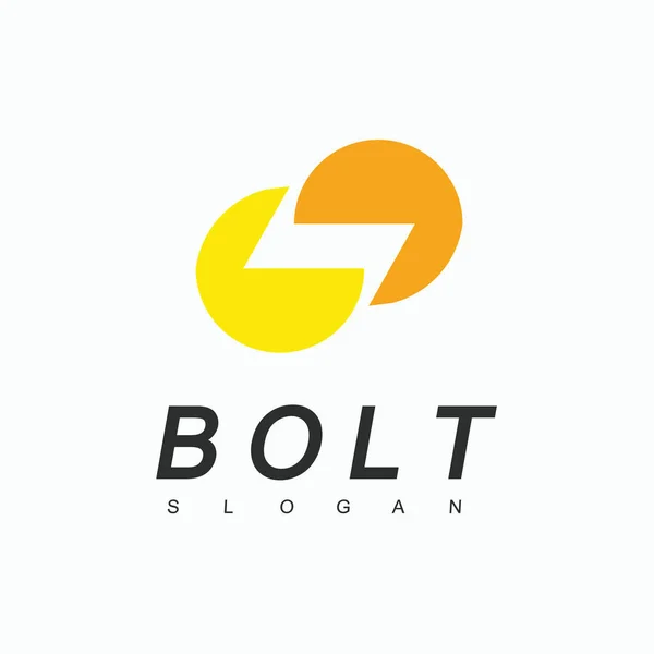 Bolt Logo Tasarım Şablonu Enerji Sembolü — Stok Vektör