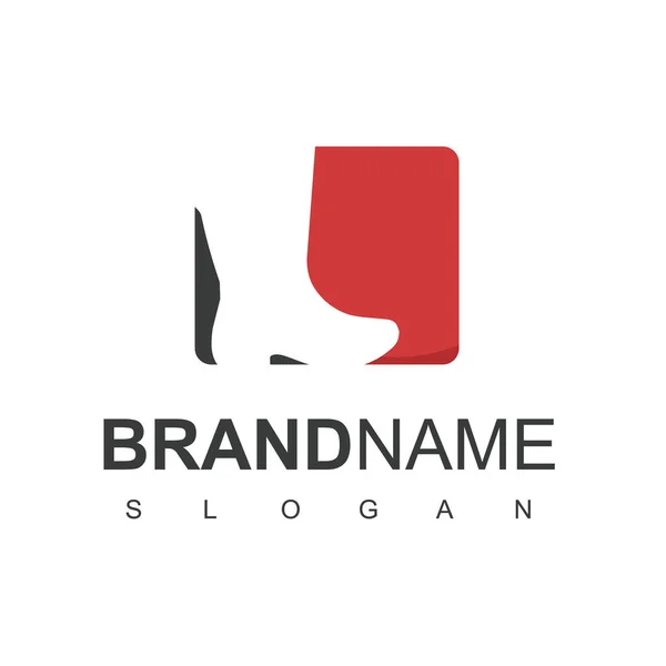 Sapatos Logo Design Inspiração Man Boot Symbol — Vetor de Stock